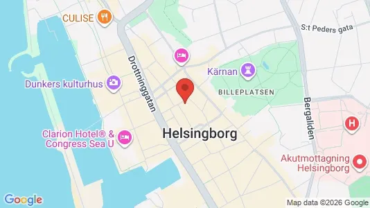 Apartments for rent i Helsingborg - kort over placeringen