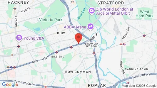 Apartments for rent i London E3 - kort over placeringen