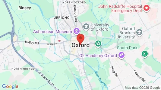 Rooms for rent i Oxford - Oxfordshire - kort over placeringen