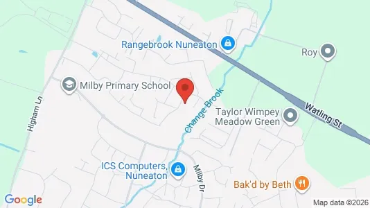Apartments for rent i Nuneaton - Warwickshire - kort over placeringen