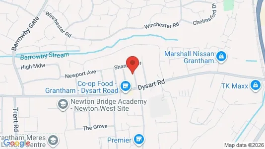 Apartments for rent i Grantham - Lincolnshire - kort over placeringen