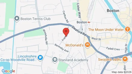 Apartments for rent i Boston - Lincolnshire - kort over placeringen