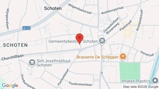 Apartments for rent i Schoten - kort over placeringen