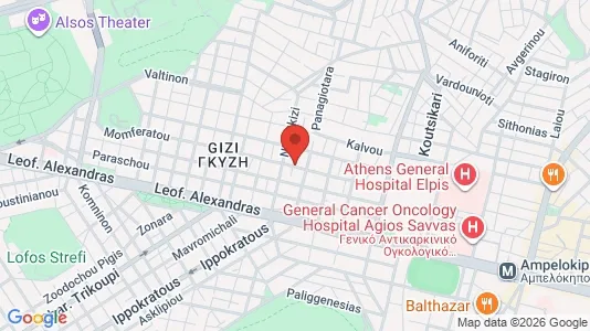 Apartments for rent i Athens Ampelokipoi - kort over placeringen