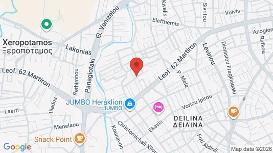 Apartments for rent i Heraklion - kort over placeringen