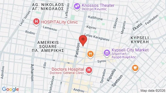 Apartments for rent i Athens Agios Nikolaos - kort over placeringen