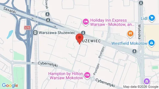 Apartments for rent i Warszawa Mokotów - kort over placeringen