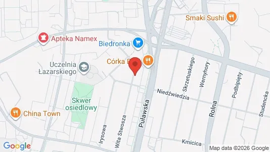 Apartments for rent i Warszawa Mokotów - kort over placeringen