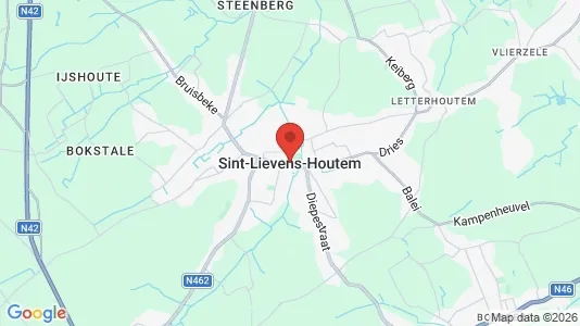 Apartments for rent i Sint-Lievens-Houtem - kort over placeringen