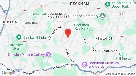 Apartments for rent i London SE22 - kort over placeringen