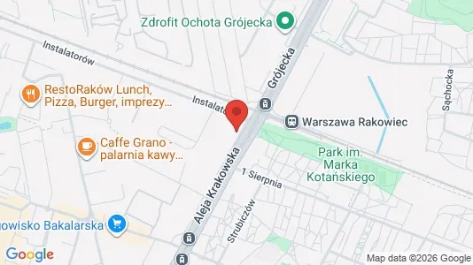 Apartments for rent i Warszawa Włochy - kort over placeringen