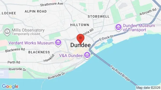 Apartments for rent i Dundee - Angus - kort over placeringen