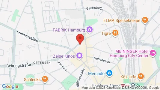 Apartments for rent i Hamburg Altona - kort over placeringen