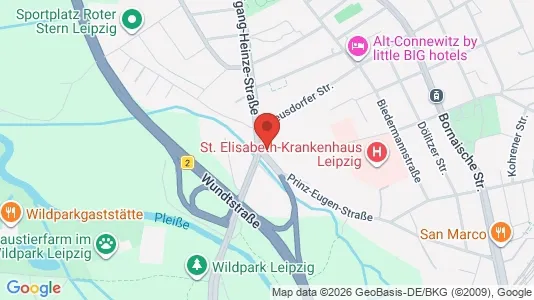 Apartments for rent i Leipzig - kort over placeringen