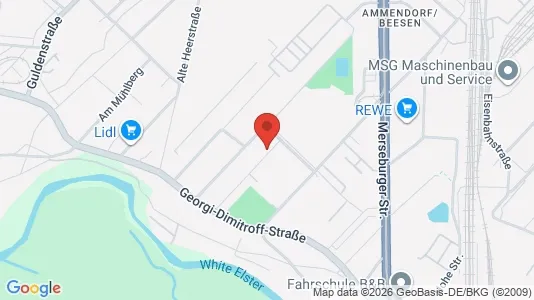 Apartments for rent i Halle (Saale) - kort over placeringen