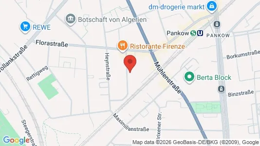 Apartments for rent i Berlin Pankow - kort over placeringen