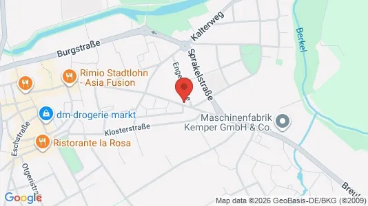 Apartments for rent i Borken - kort over placeringen