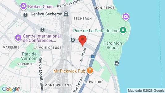 Rooms for rent i Geneva Petit-Saconnex - kort over placeringen