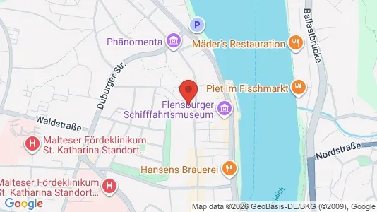 Apartments for rent i Flensburg - kort over placeringen