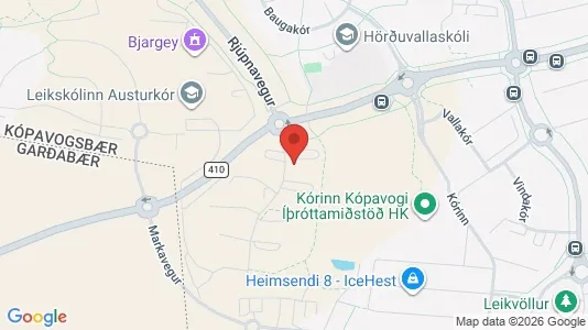 Apartments for rent i Kópavogur - kort over placeringen