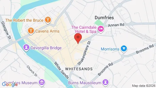 Apartments for rent i Dumfries - Dumfriesshire - kort over placeringen