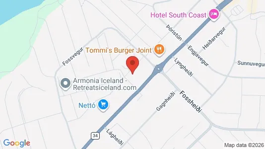 Apartments for rent i Selfoss - kort over placeringen