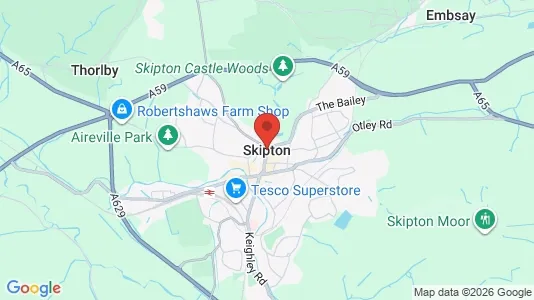 Houses for rent i Skipton - North Yorkshire - kort over placeringen