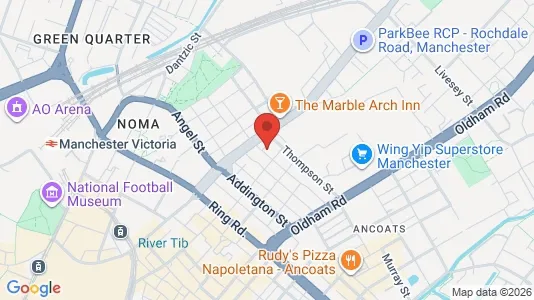 Apartments for rent i Manchester - Lancashire - kort over placeringen