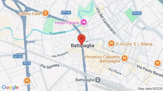 Apartments for rent i Battipaglia - kort over placeringen