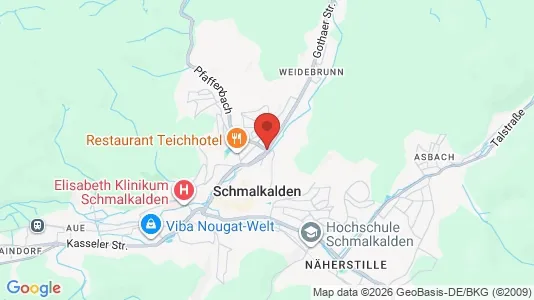 Apartments for rent i Schmalkalden-Meiningen - kort over placeringen
