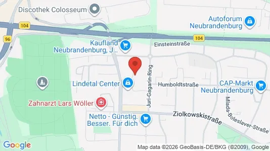 Apartments for rent i Mecklenburgische Seenplatte - kort over placeringen