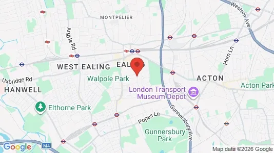 Apartments for rent i London W5 - kort over placeringen