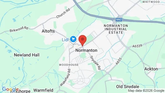 Houses for rent i Normanton - West Yorkshire - kort over placeringen