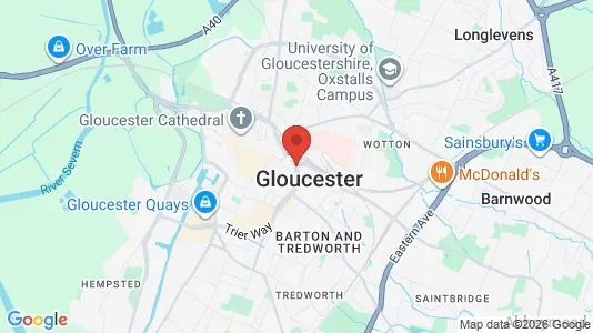 Apartments for rent i Gloucester - Gloucestershire - kort over placeringen