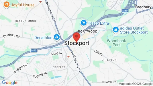 Houses for rent i Stockport - Cheshire - kort over placeringen