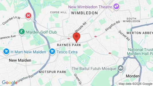 Apartments for rent i London SW20 - kort over placeringen