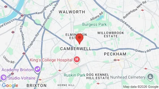 Apartments for rent i London SE5 - kort over placeringen