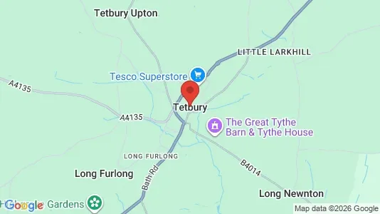 Houses for rent i Tetbury - Gloucestershire - kort over placeringen
