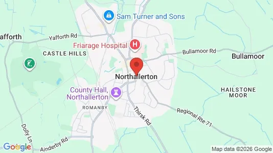 Houses for rent i Northallerton - North Yorkshire - kort over placeringen