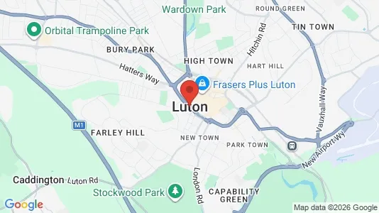 Apartments for rent i Luton - Bedfordshire - kort over placeringen
