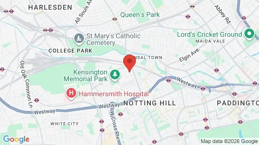 Houses for rent i London W10 - kort over placeringen