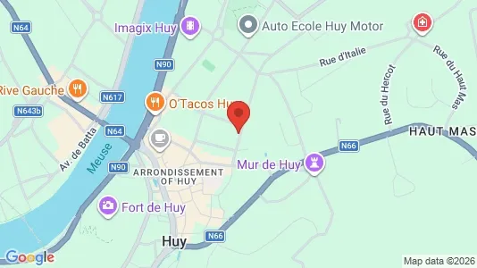 Apartments for rent i Hoei - kort over placeringen