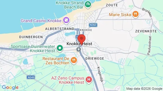 Houses for rent i Knokke-Heist - kort over placeringen
