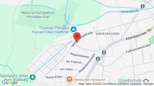 Apartments for rent i Kassel - kort over placeringen
