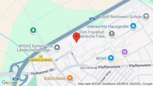 Apartments for rent i Frankfurt West - kort over placeringen
