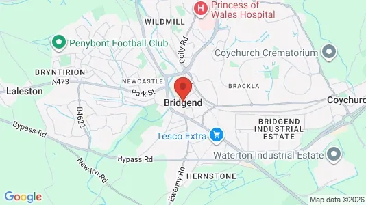 Apartments for rent i Bridgend - Mid Glamorgan - kort over placeringen