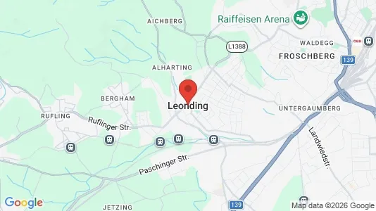 Apartments for rent i Leonding - kort over placeringen
