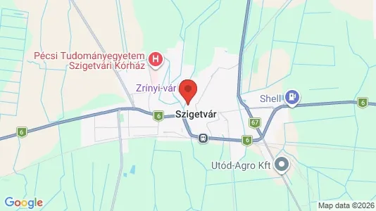 Apartments for rent i Szigetvári - kort over placeringen