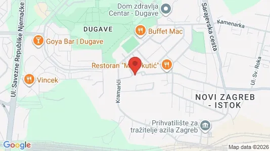 Rooms for rent i Veliko Polje - kort over placeringen