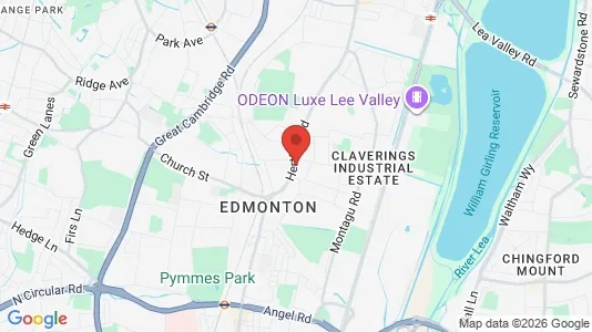 Houses for rent i London N9 - kort over placeringen